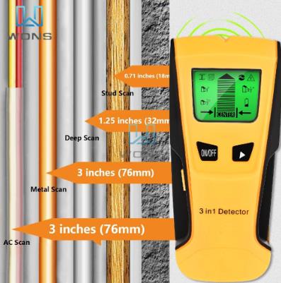 DETECTOR DE FIOS, CANOS E MADEIRA - DETECTPOWER