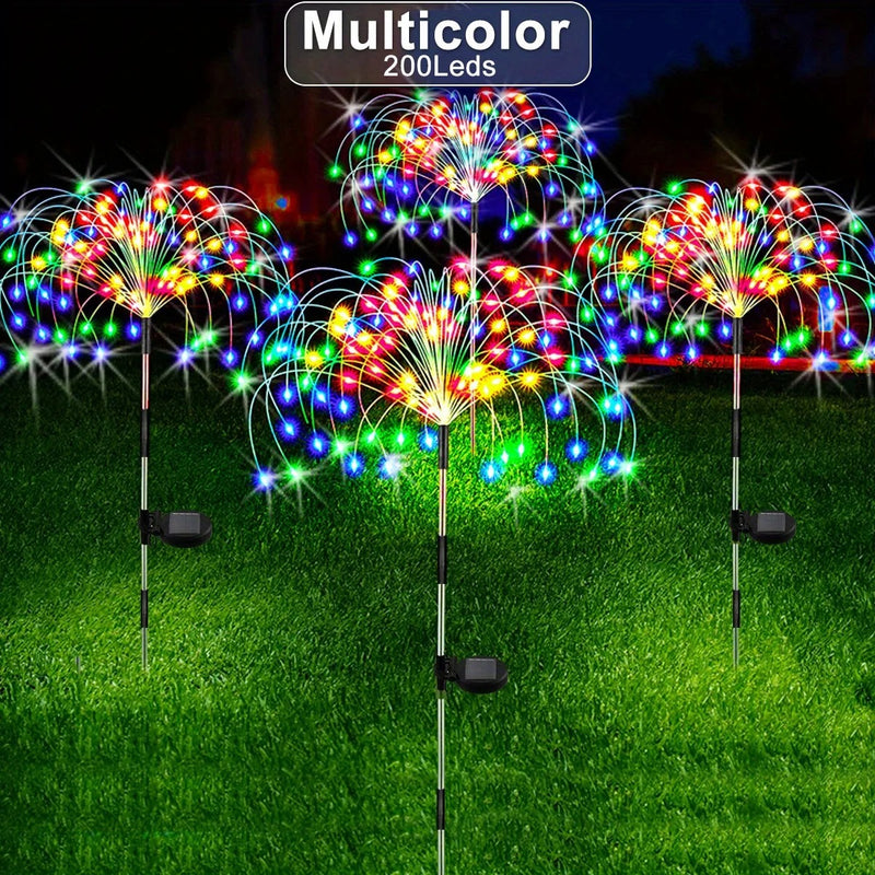 Iluminação 'Fogos de Artifício' Decorativa Boas Festas